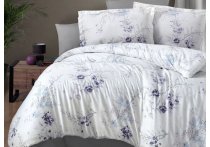 Постельное белье сатин First Choice - Leena Lilac (Turkey), евро